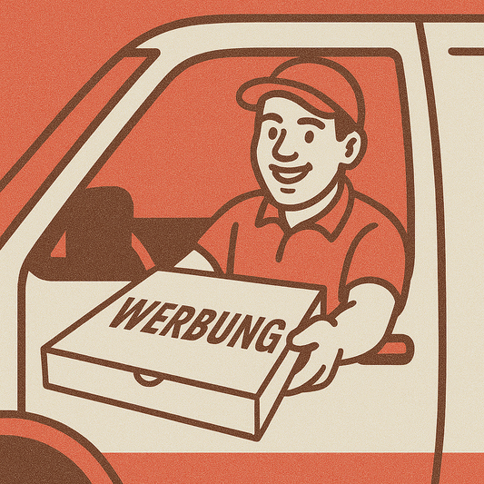 Verteilung von Pizzakartons