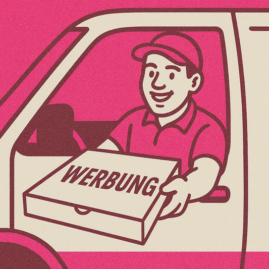 Verteilung von Pizzakartons